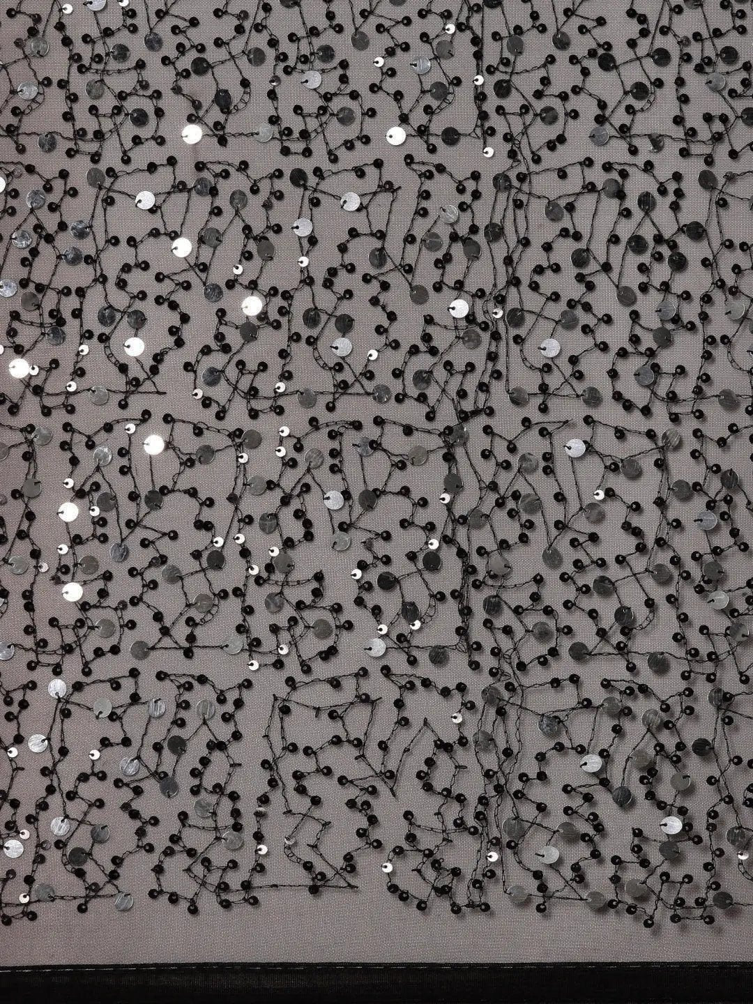 Soft Poly Net Sequence Work Party Wear Saree