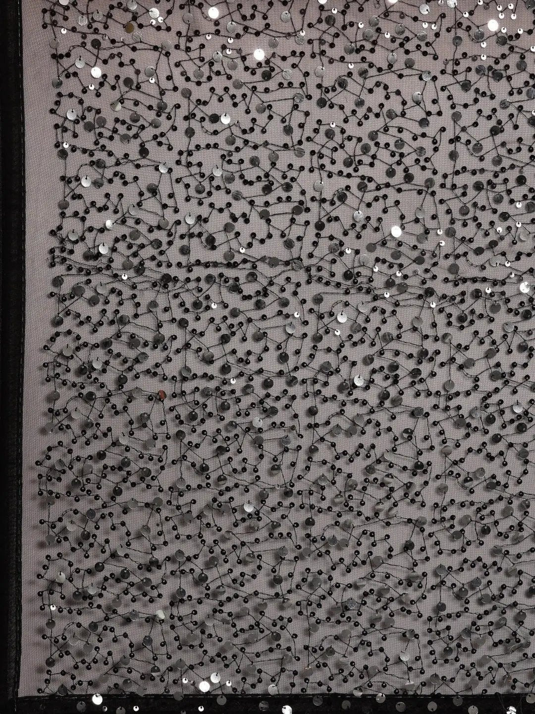 Soft Poly Net Sequence Work Party Wear Saree