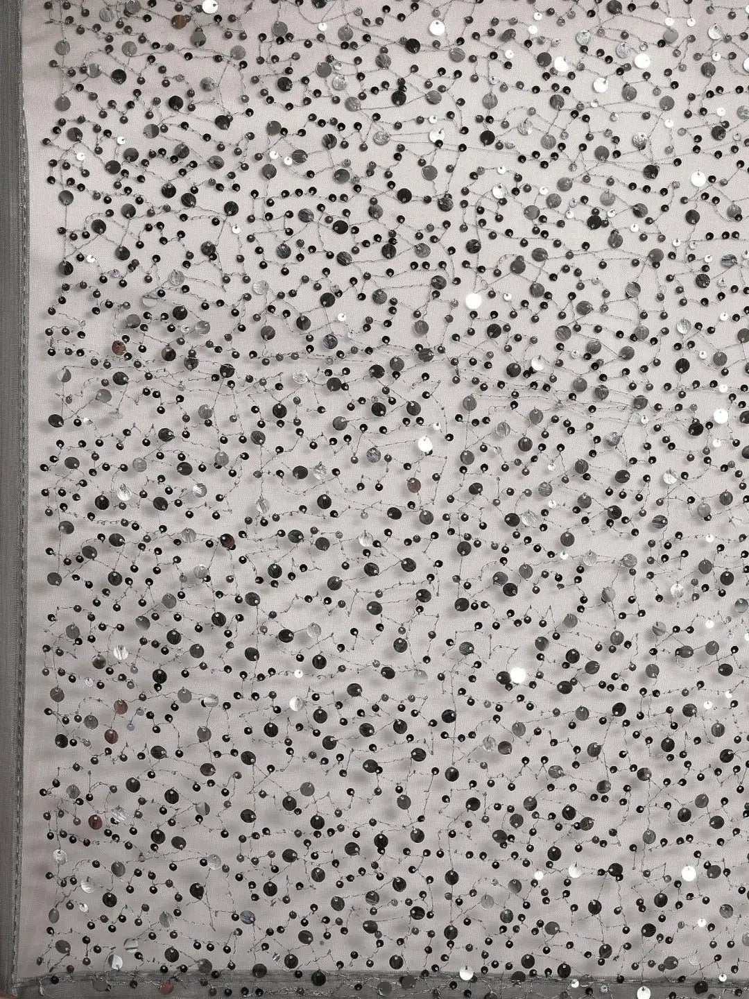 Soft Poly Net Sequence Work Party Wear Saree