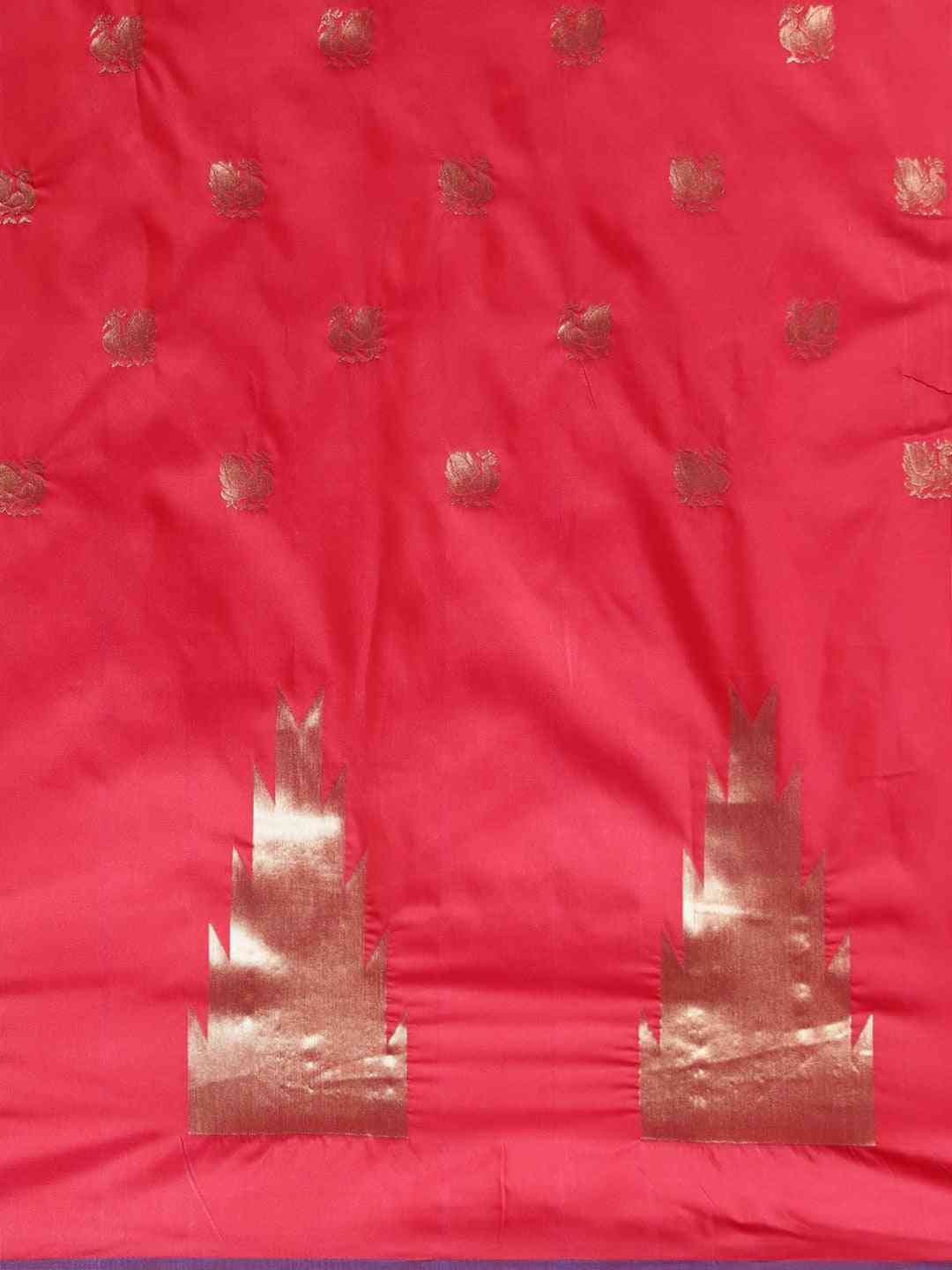 Red Silk Woven Banarasi Silk Saree