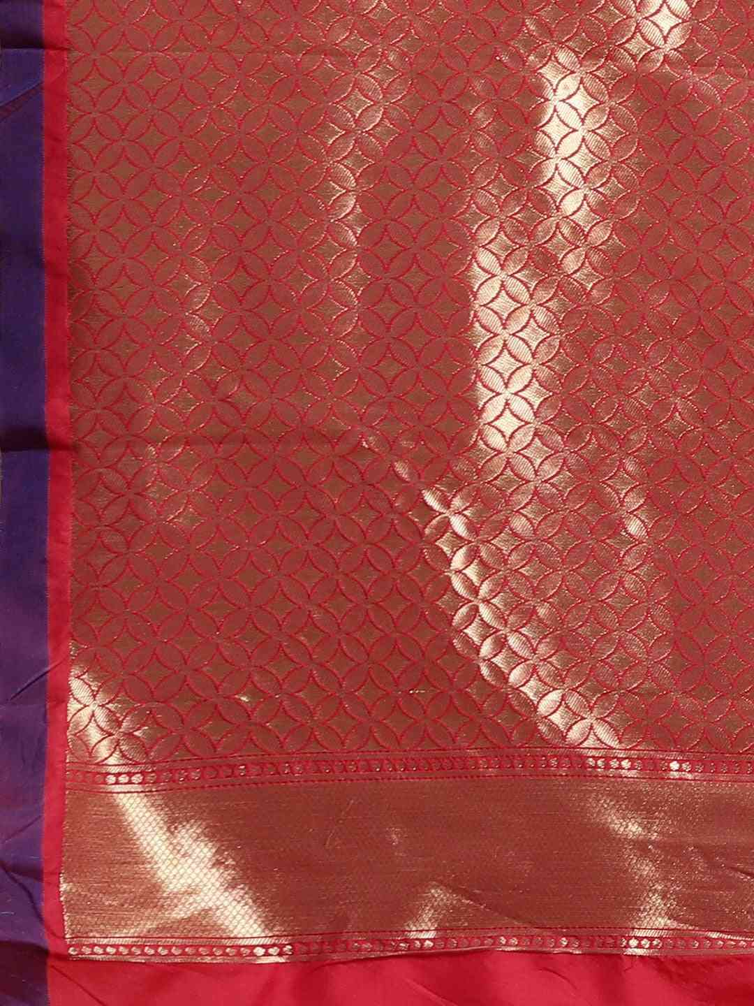 Red Silk Woven Banarasi Silk Saree