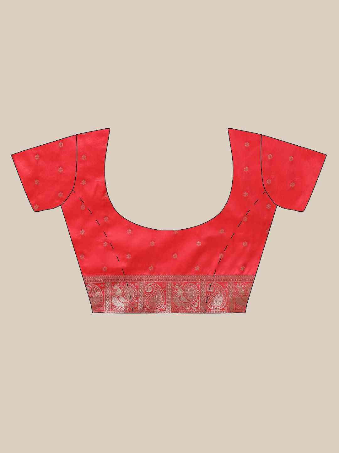 Exclusive Banarasi Gajari Colour Woven Design Silk Saree