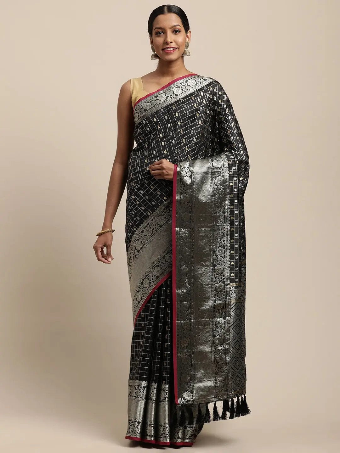 Banarasi Soft Silk Kanchi Zari Weaving Saree