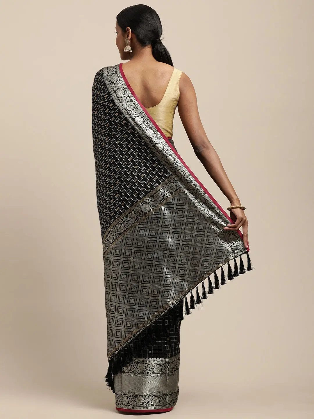 Banarasi Soft Silk Kanchi Zari Weaving Saree
