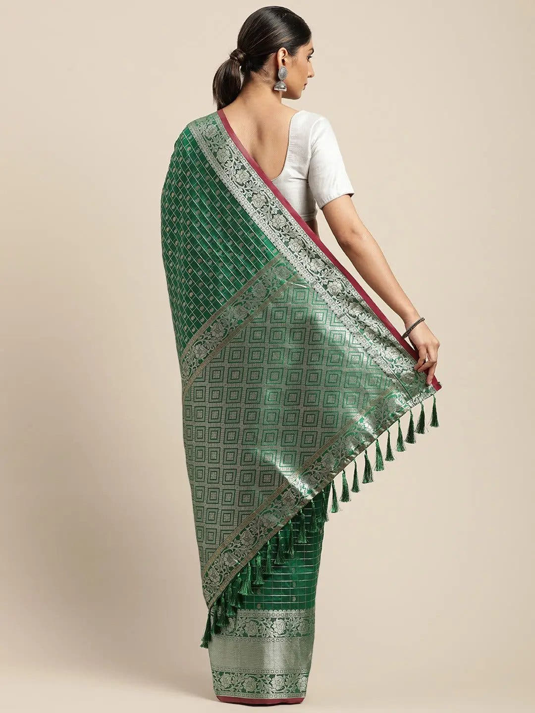 Banarasi Soft Silk Kanchi Zari Weaving Saree