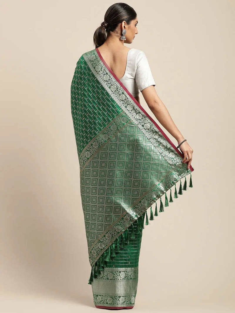 Banarasi Soft Silk Kanchi Zari Weaving Saree