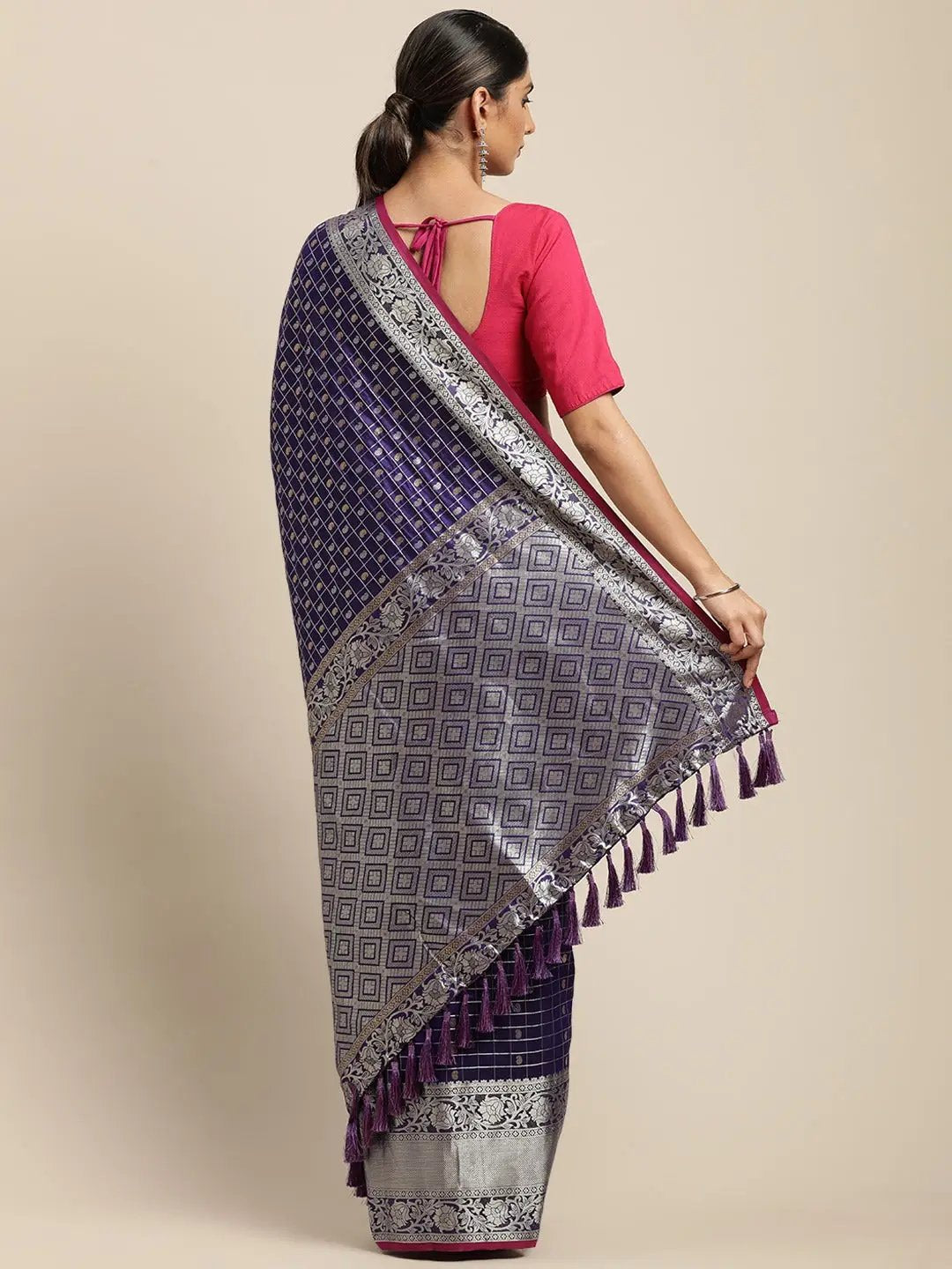 Banarasi Soft Silk Kanchi Zari Weaving Saree