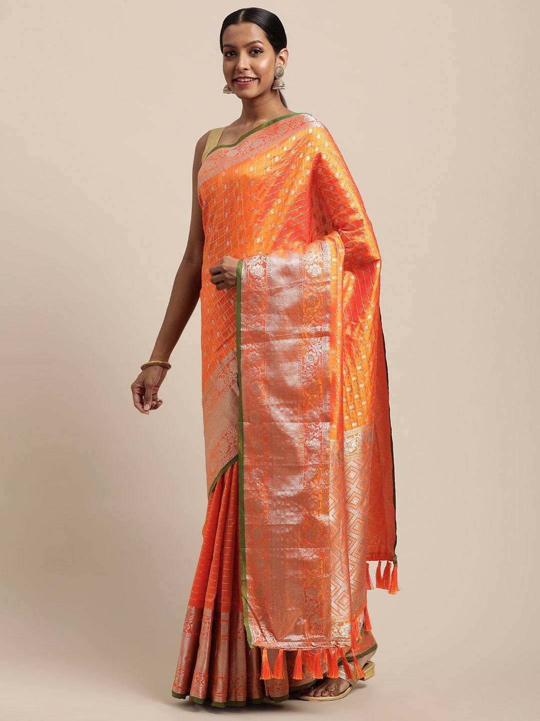 Banarasi Soft Silk Kanchi Zari Weaving Saree