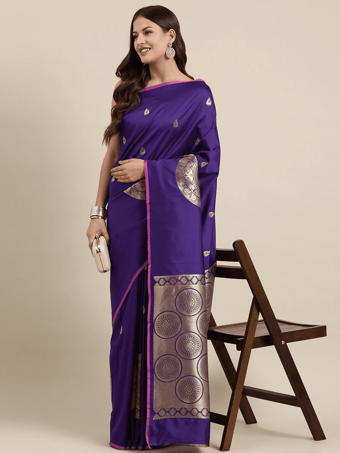 Banarasi Soft Silk Kanchi Zari Weaving Saree