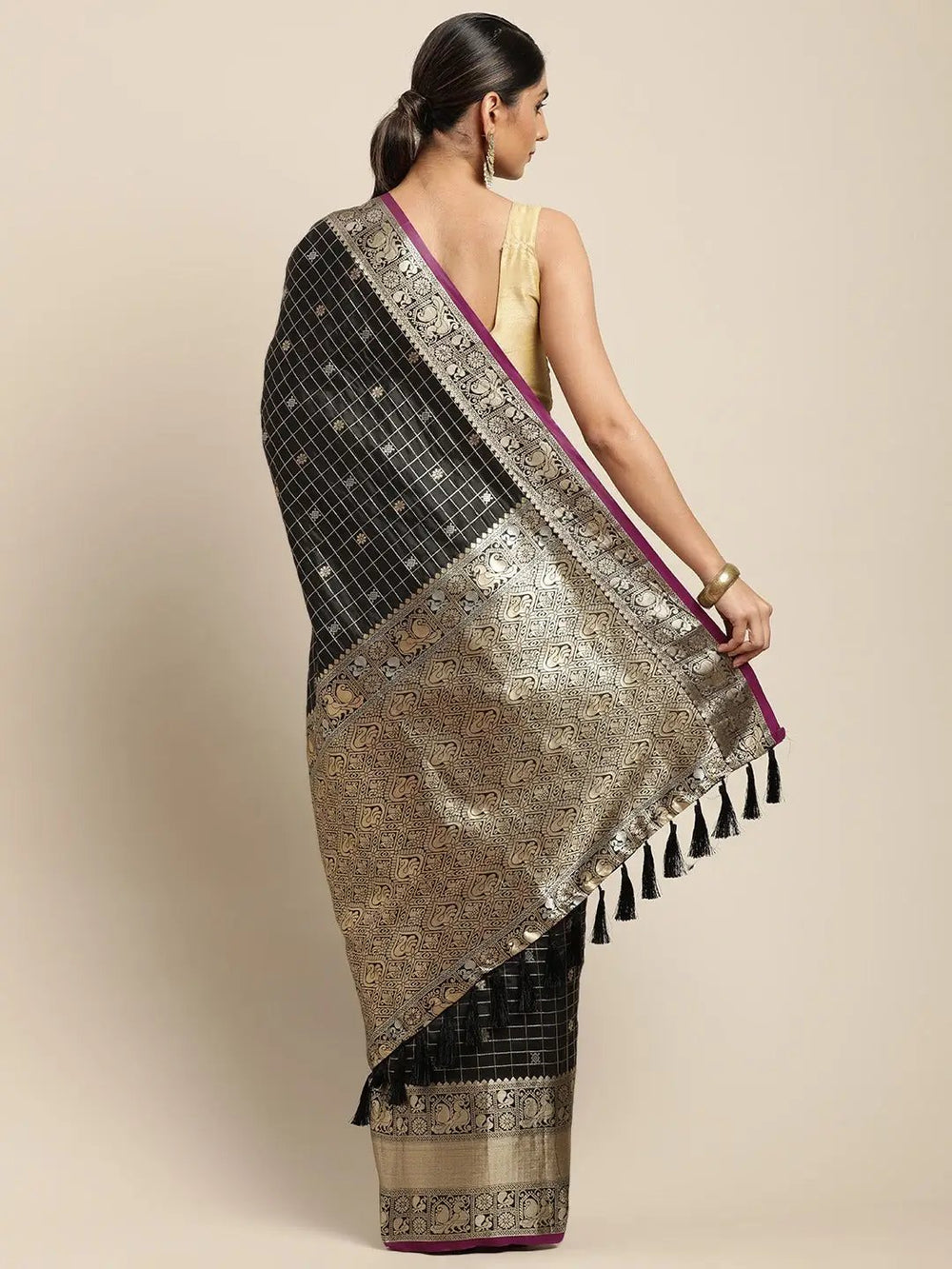 Banarasi Soft Silk Kanchi Zari Weaving Saree