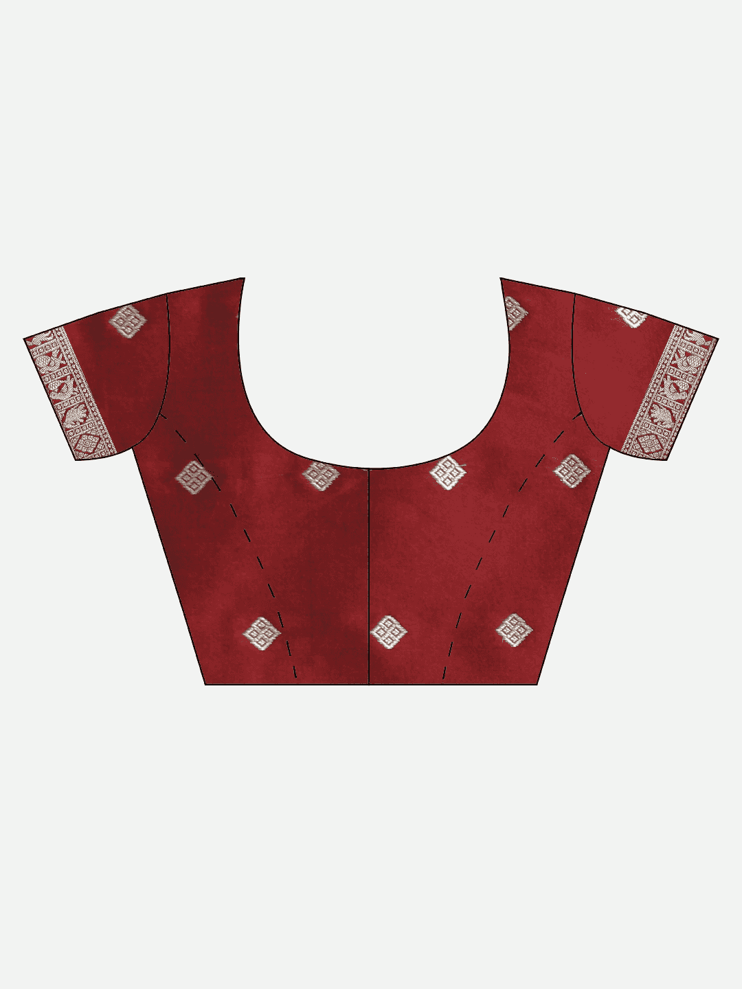 Latest Banarasi Maroon Colour Silk Blend Saree