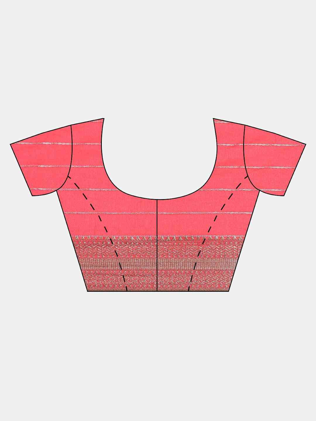 Beautiful Gajari Colour Banarasi Silk Blend Saree