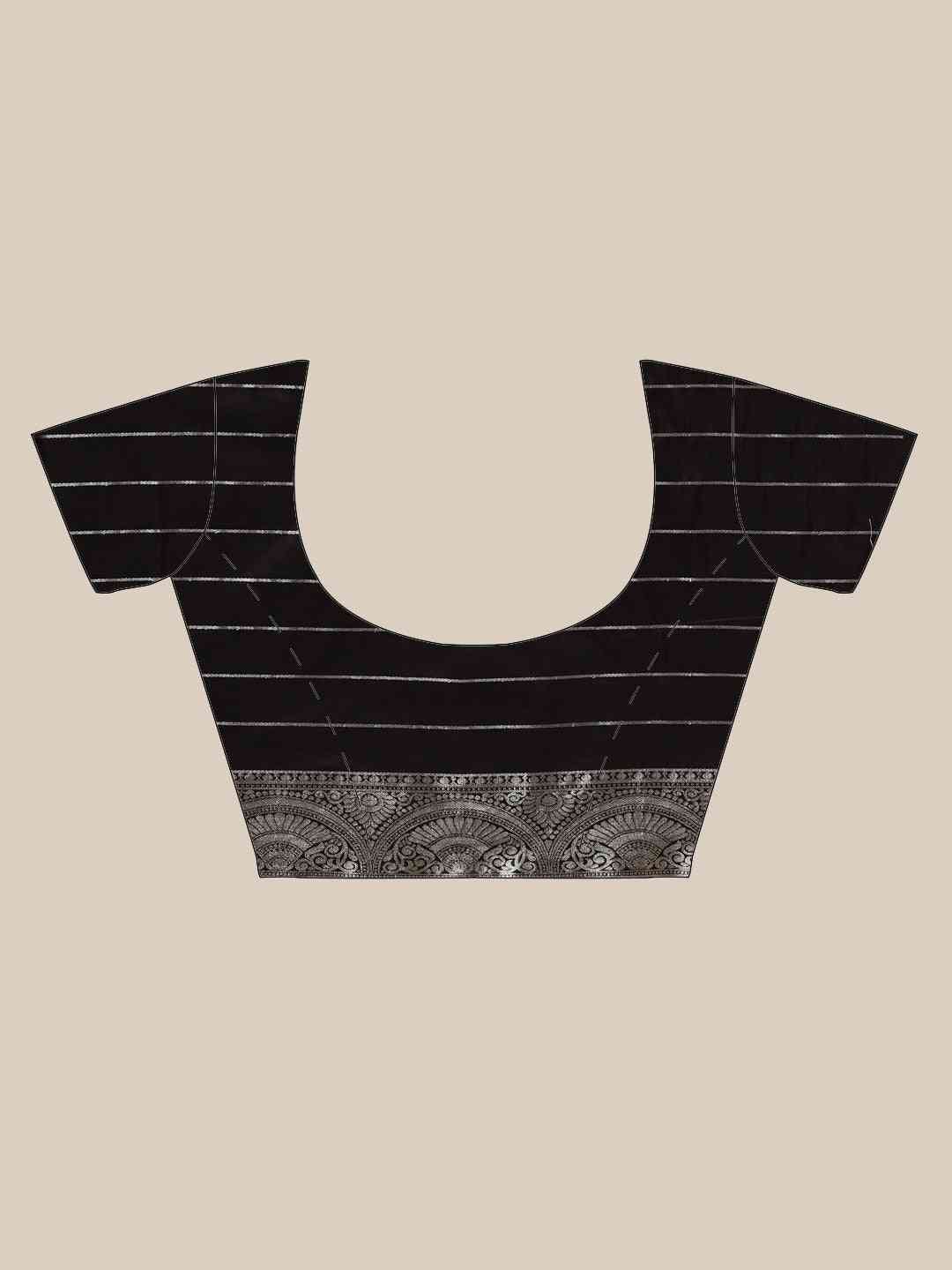 Exclusive Black Colour Woven Design Banarasi Saree