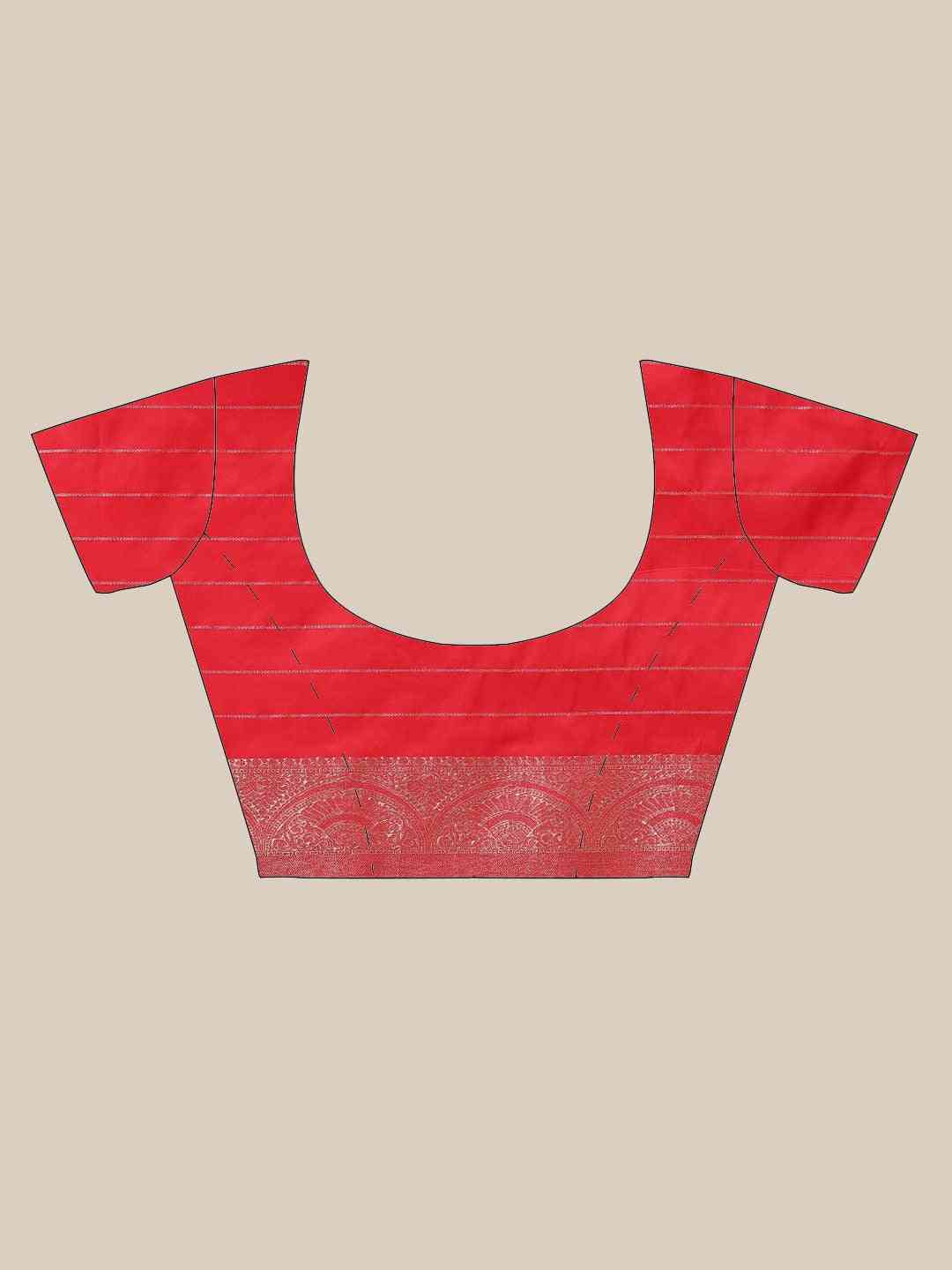 Exclusive Red Colour Woven Design Banarasi Saree