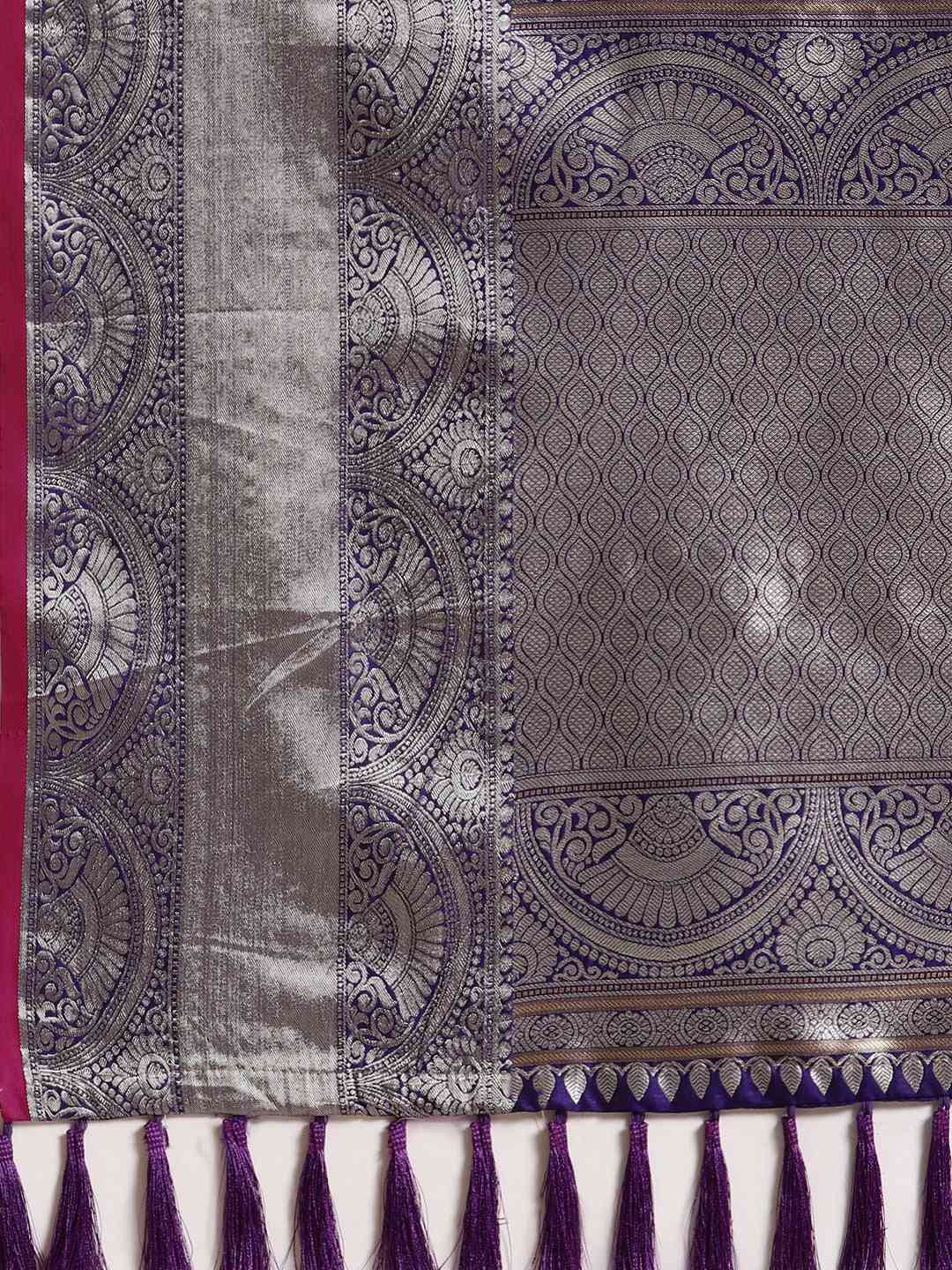 Exclusive Blue Colour Woven Banarasi Saree