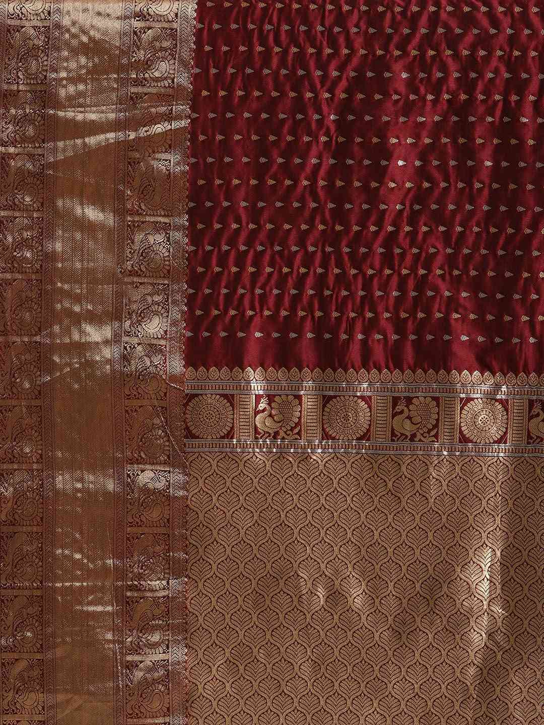 Exclusive Digital Maroon Colour Banarasi Saree
