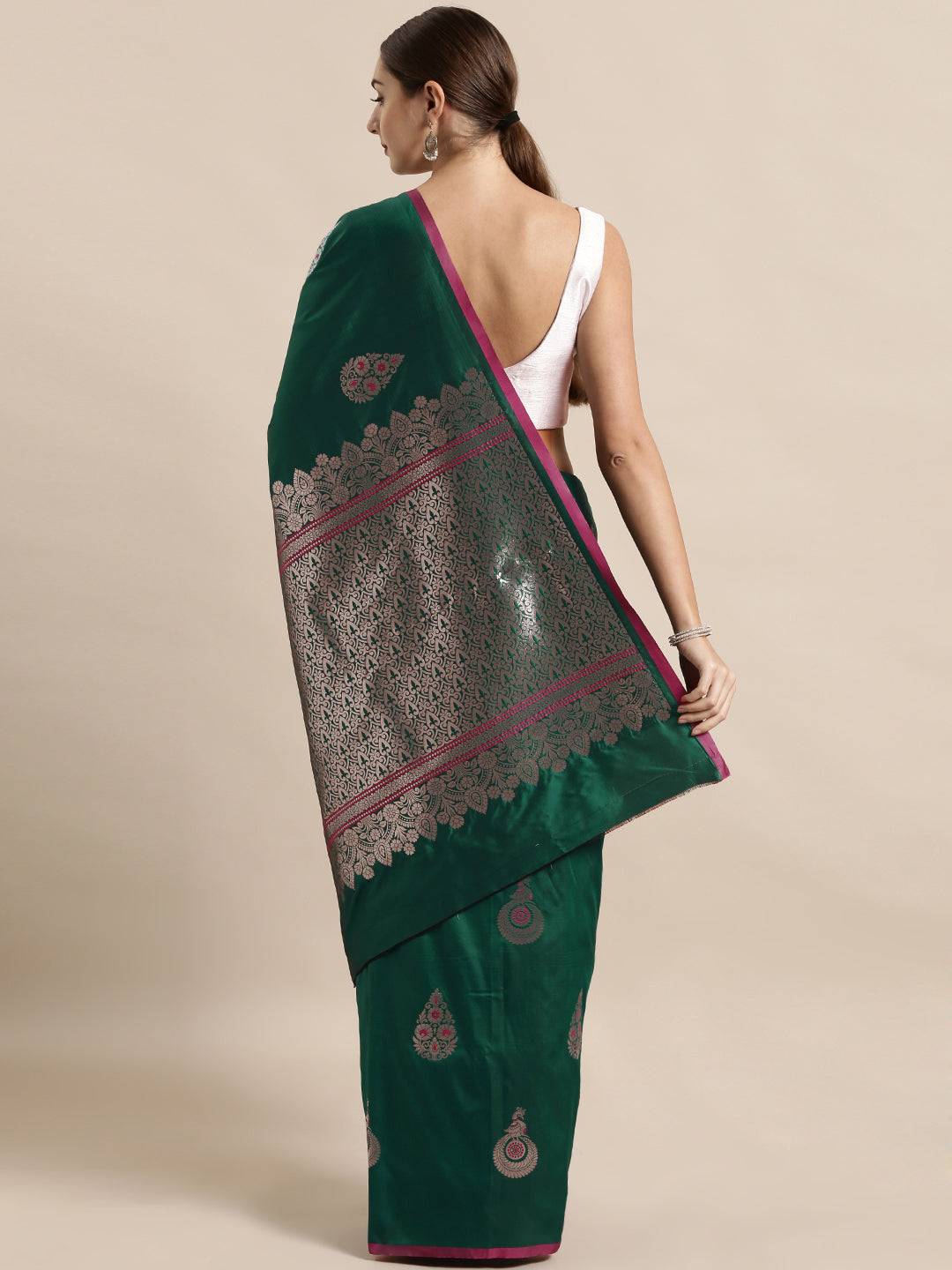 Banarasi Soft Silk Kanchi Zari Weaving Saree