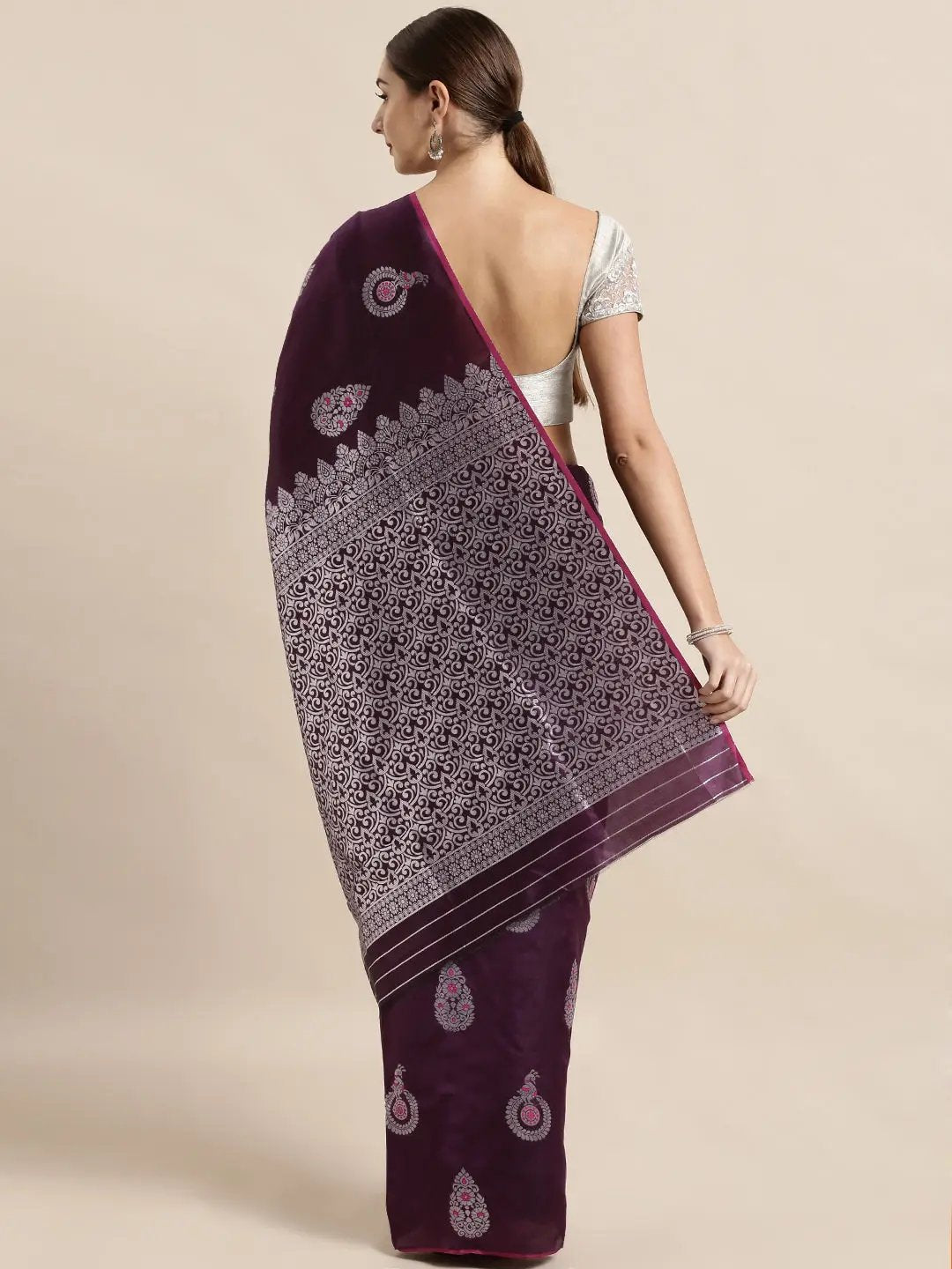 Banarasi Soft Silk Kanchi Zari Weaving Saree