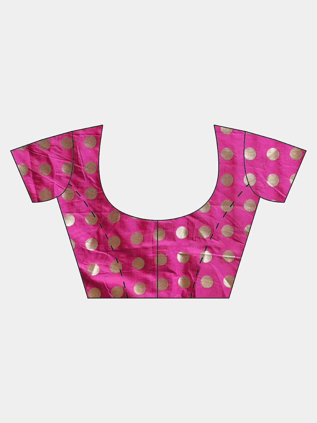 Beautiful Traditional Navy Colour Silk Banarasi Saree