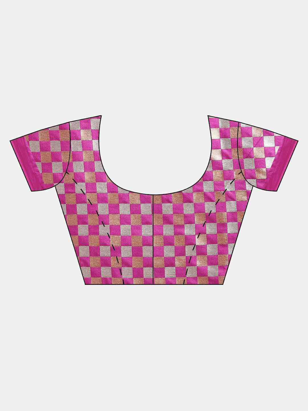 Stylish Banarasi Wine Colour Silk Blend Saree