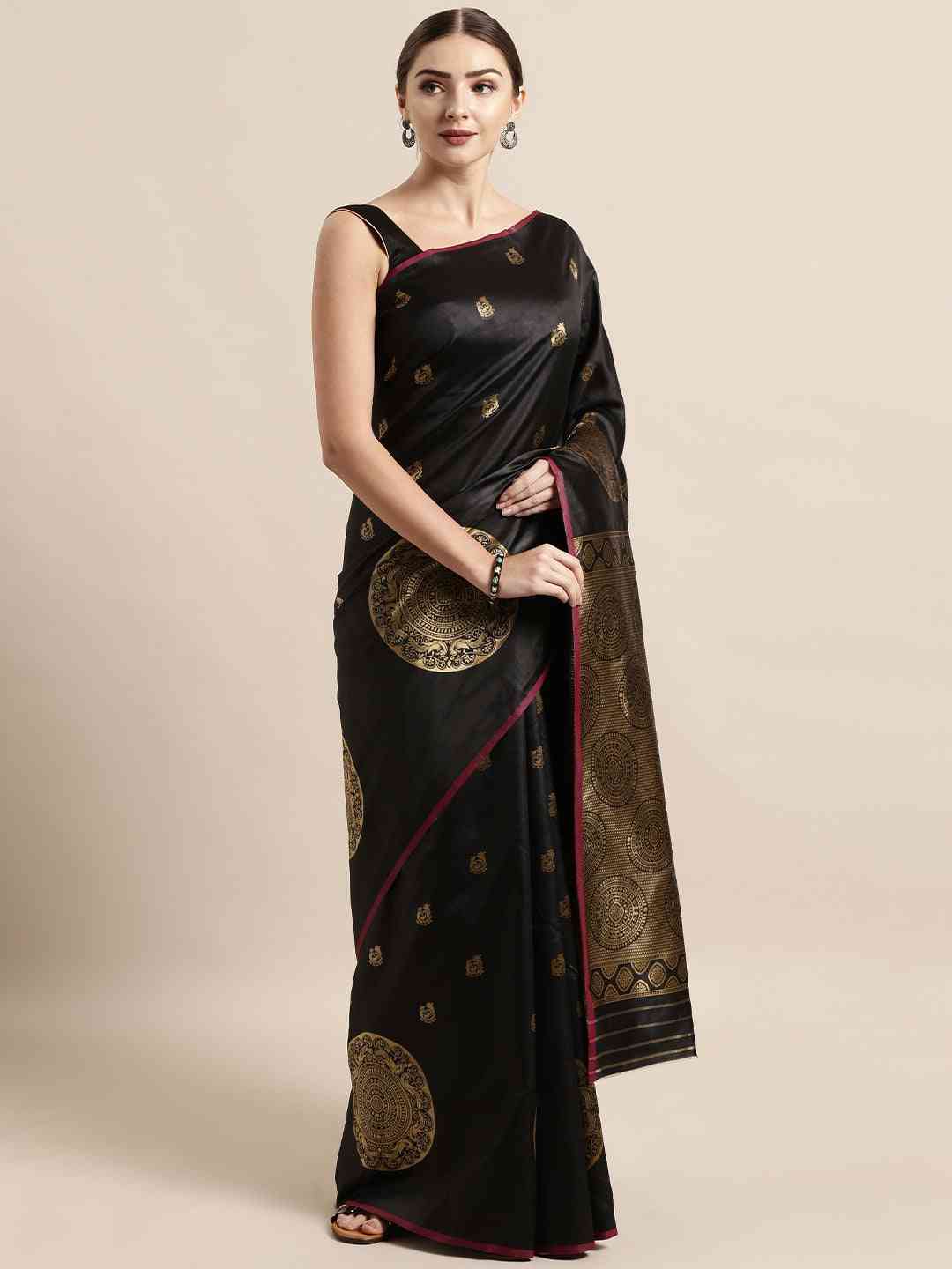 Lastest Banarasi Silk Saree With Zari weaving