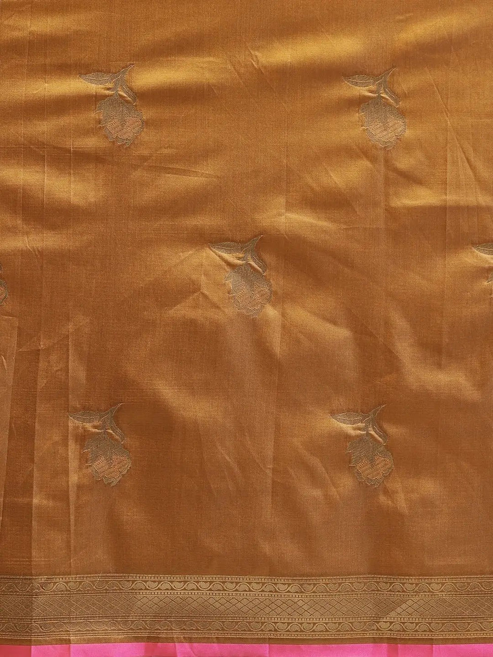 Banarasi Mustard Colour Silk Woven Design Saree Collection