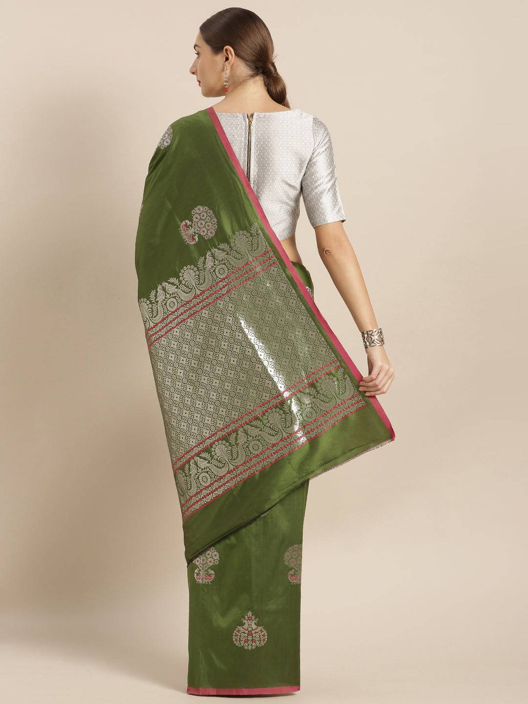 Banarasi Soft Silk Kanchi Zari Weaving Saree