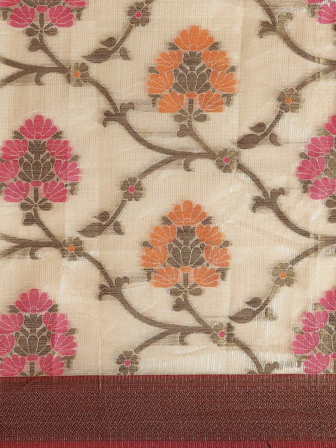 Silk Blend Woven Kanjeevaram Saree