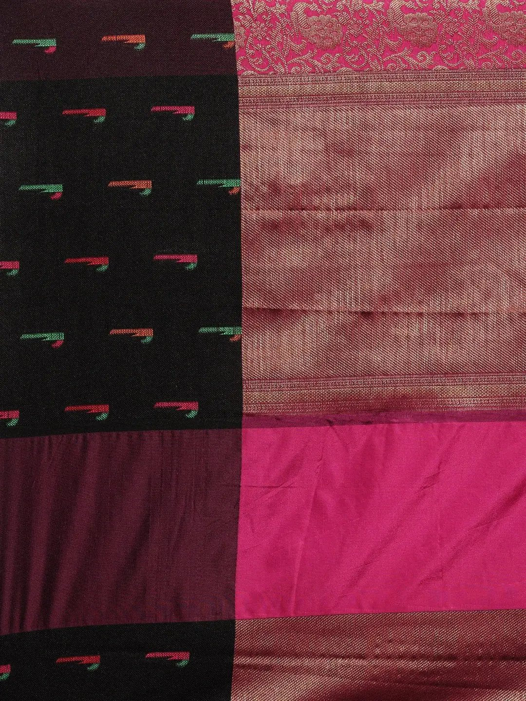 Kora Silk Banarasi Saree With Zari border