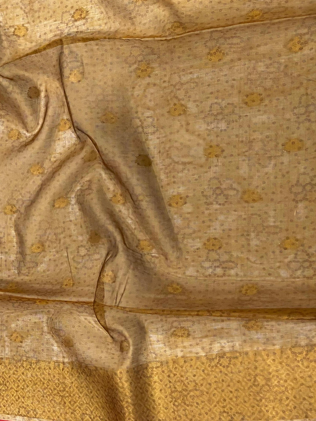 Green Geometric Zari And Kalamkari Silk Saree