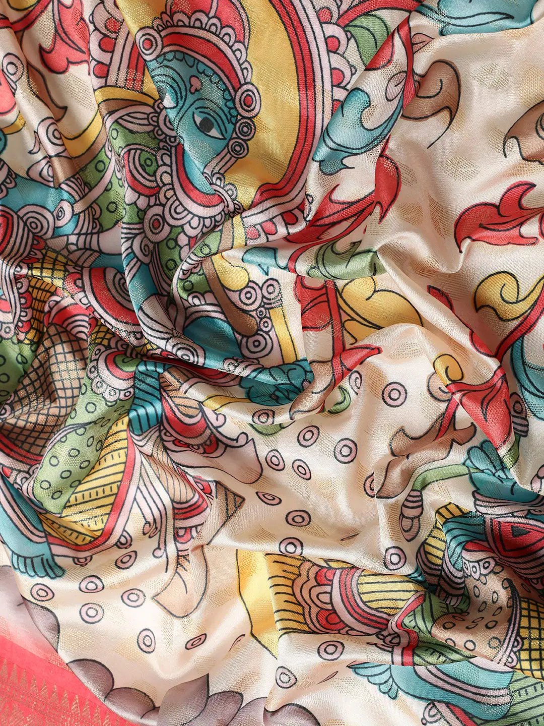 Kalamkari Pattu Banarasi Silk Saree