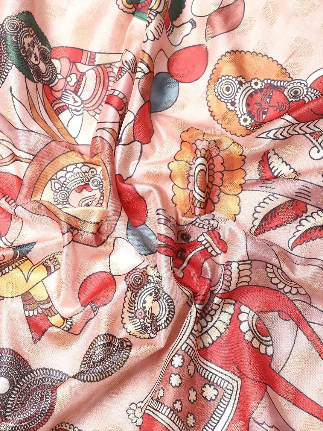 Kalamkari Pattu Banarasi Silk Saree
