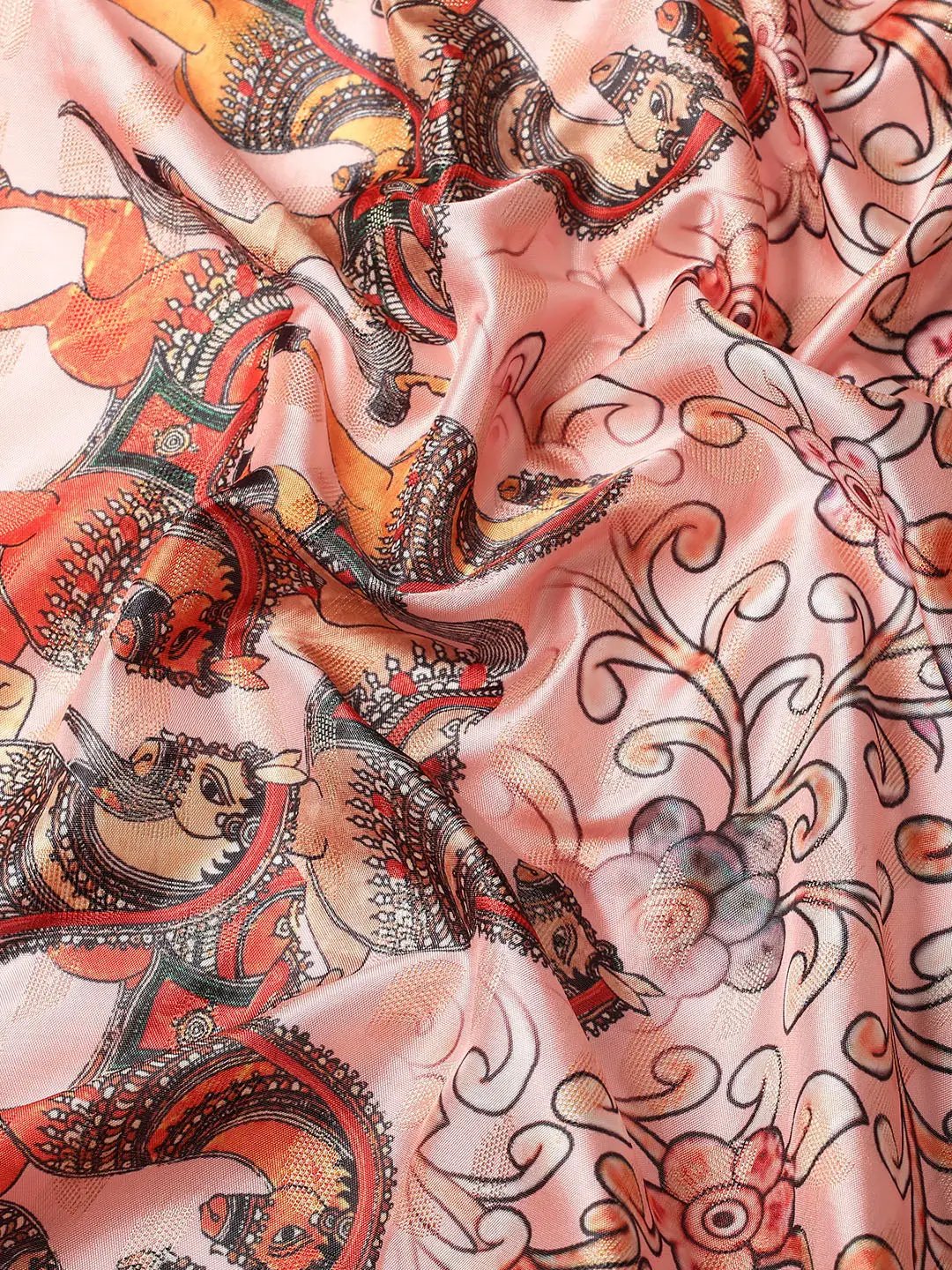 Kalamkari Pattu Banarasi Silk Saree
