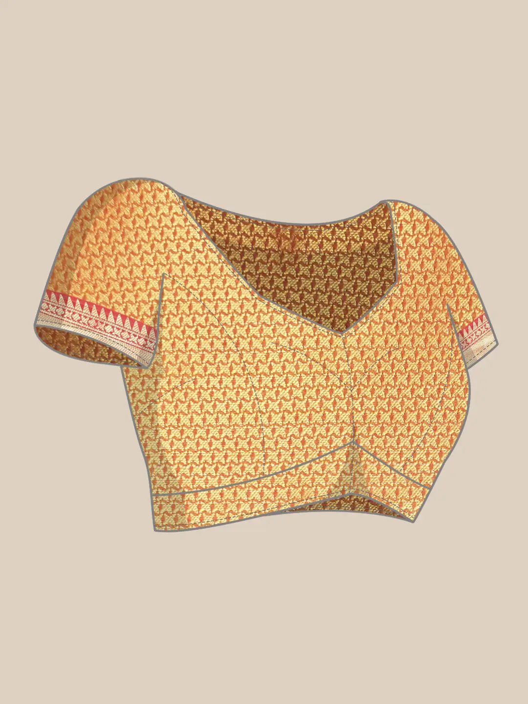 Kalamkari Pattu Banarasi Silk Saree