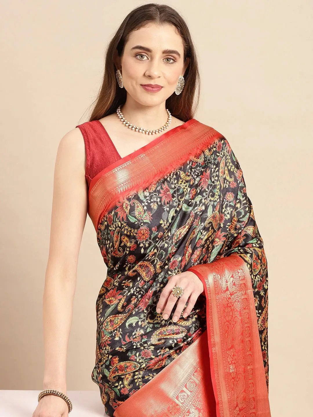 Pashmina Pattu Banarasi Silk Saree at Vastranand