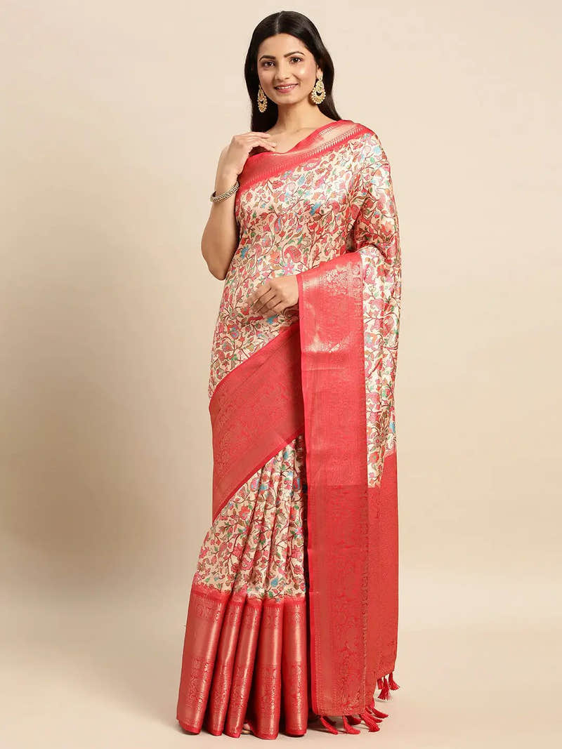 Exquisite Pashmina Digital Pattu Banarasi Silk Saree