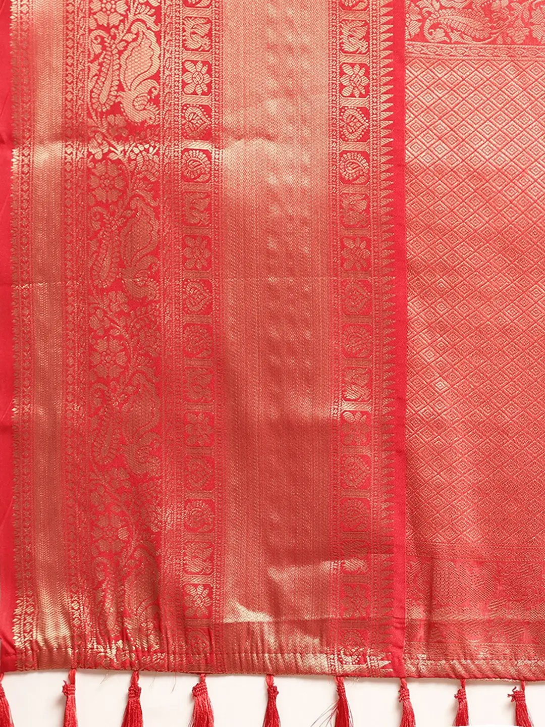 Kalamkari Pattu Banarasi Silk Saree