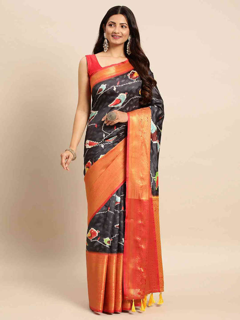 Exquisite Black Pattu Banarasi Silk Saree