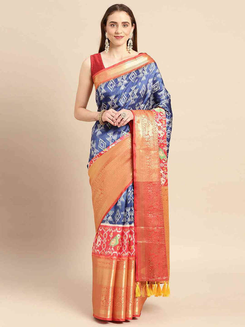 Exquisite Blue Pattu Banarasi Silk Saree