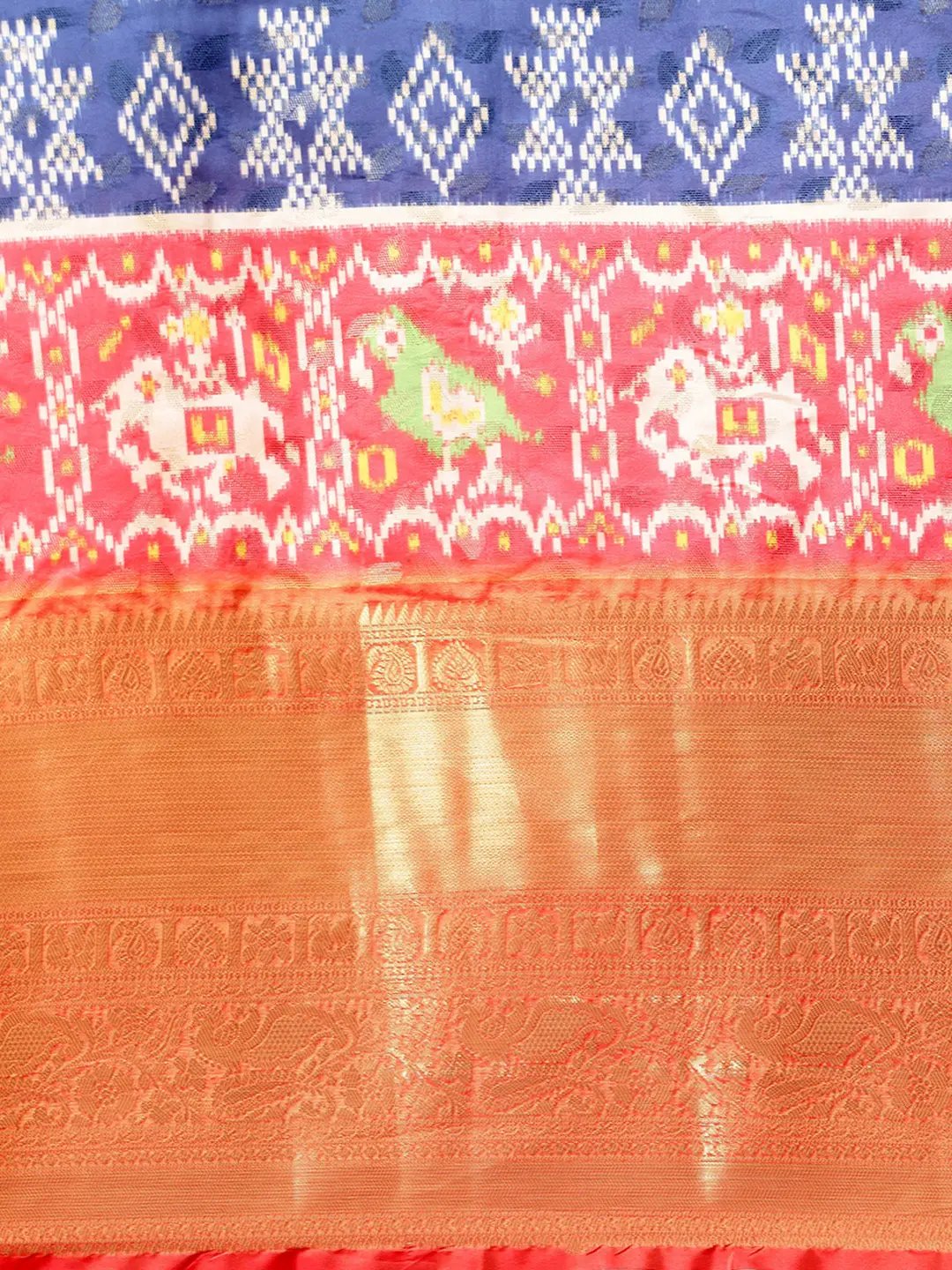 Kalamkari Pattu Banarasi Silk Saree