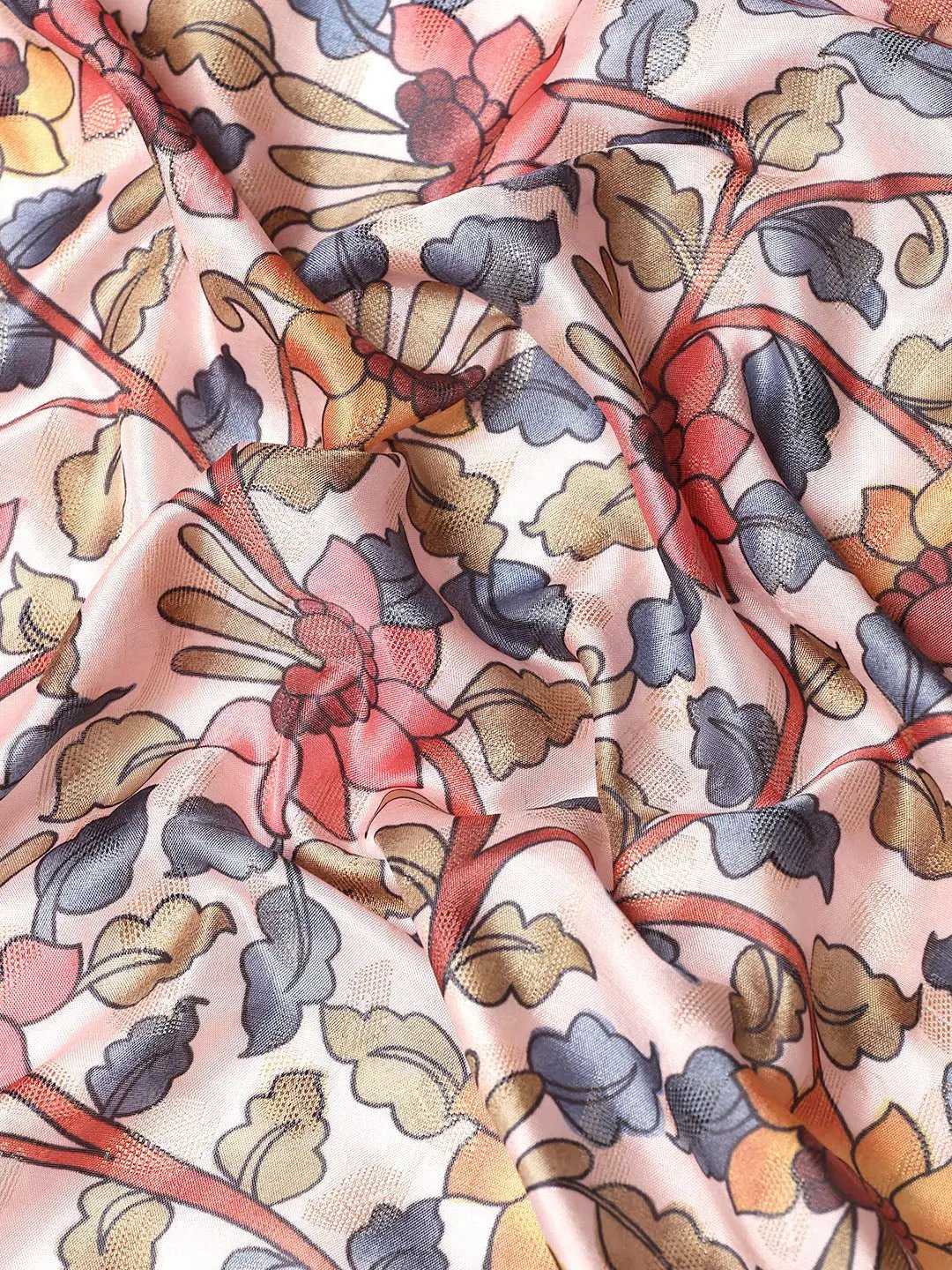 Kalamkari Pattu Banarasi Silk Saree