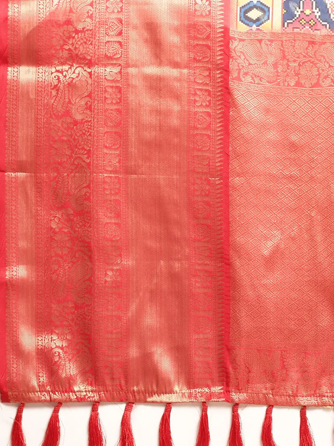 Kalamkari Pattu Banarasi Silk Saree
