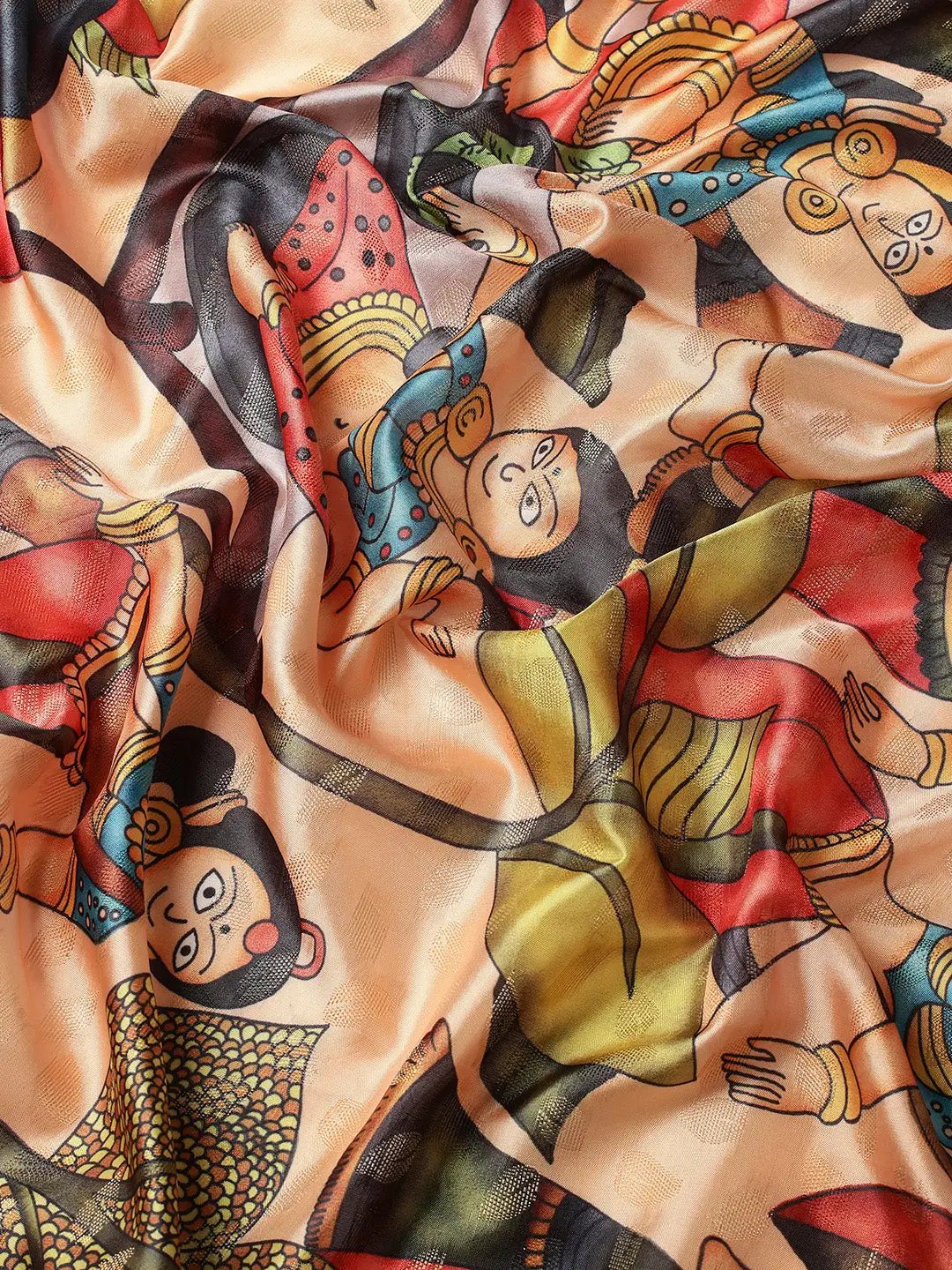 Kalamkari Pattu Banarasi Silk Saree