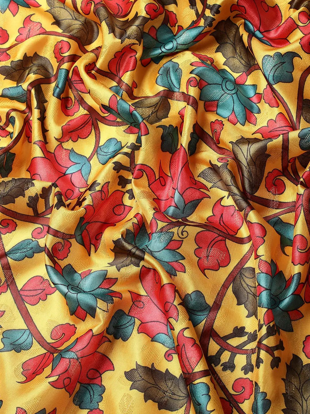 Kalamkari Pattu Banarasi Silk Saree