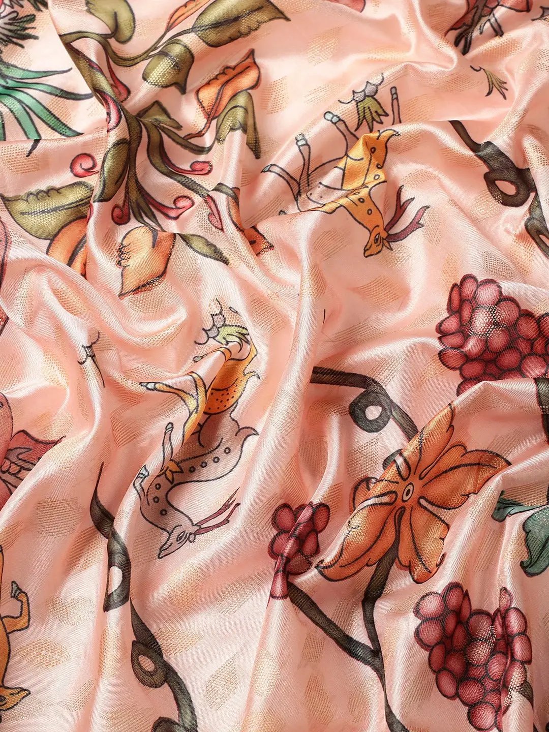 Kalamkari Pattu Banarasi Silk Saree