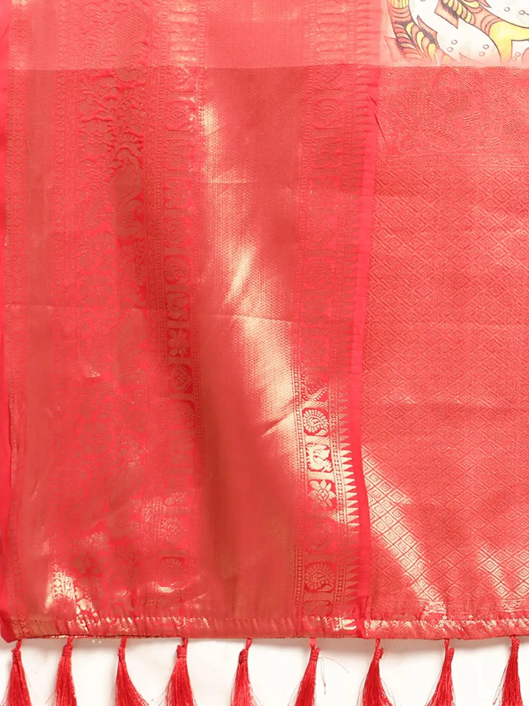 Kalamkari Pattu Banarasi Silk Saree