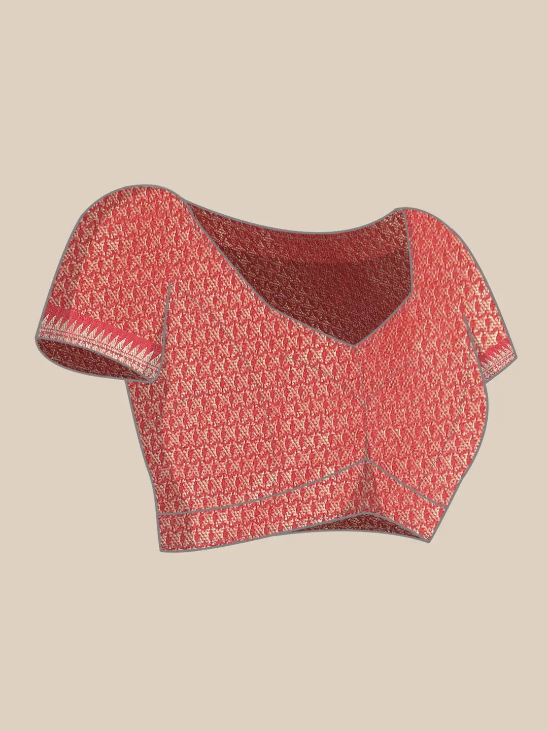 Kalamkari Pattu Banarasi Silk Saree