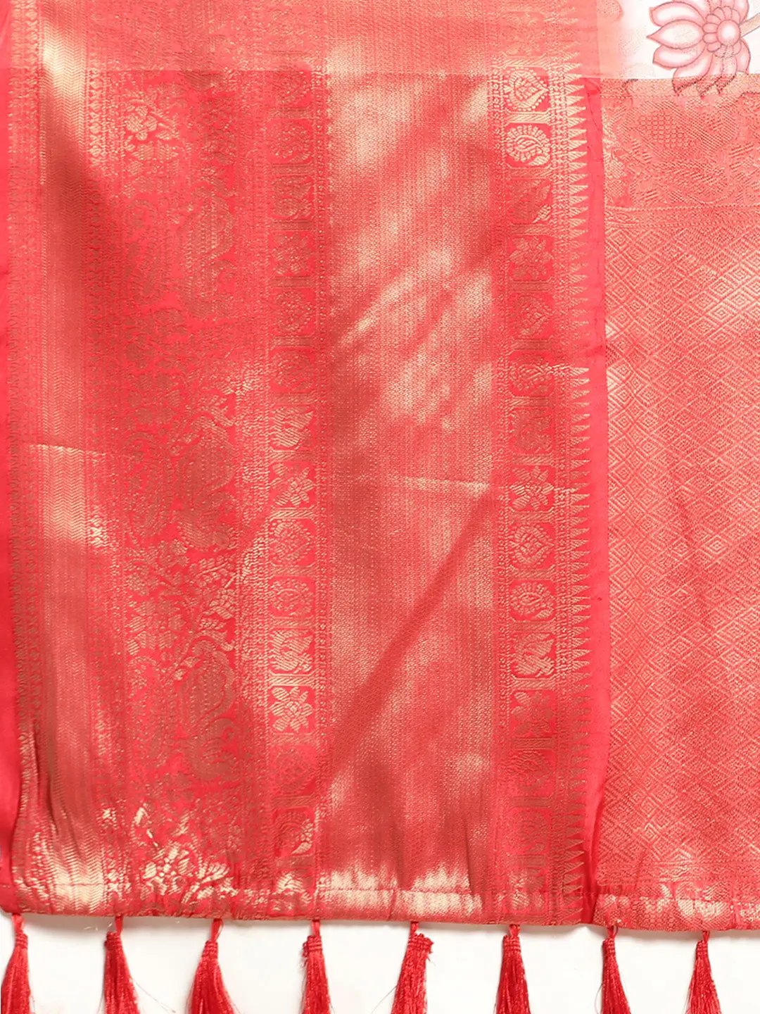 Kalamkari Pattu Banarasi Silk Saree