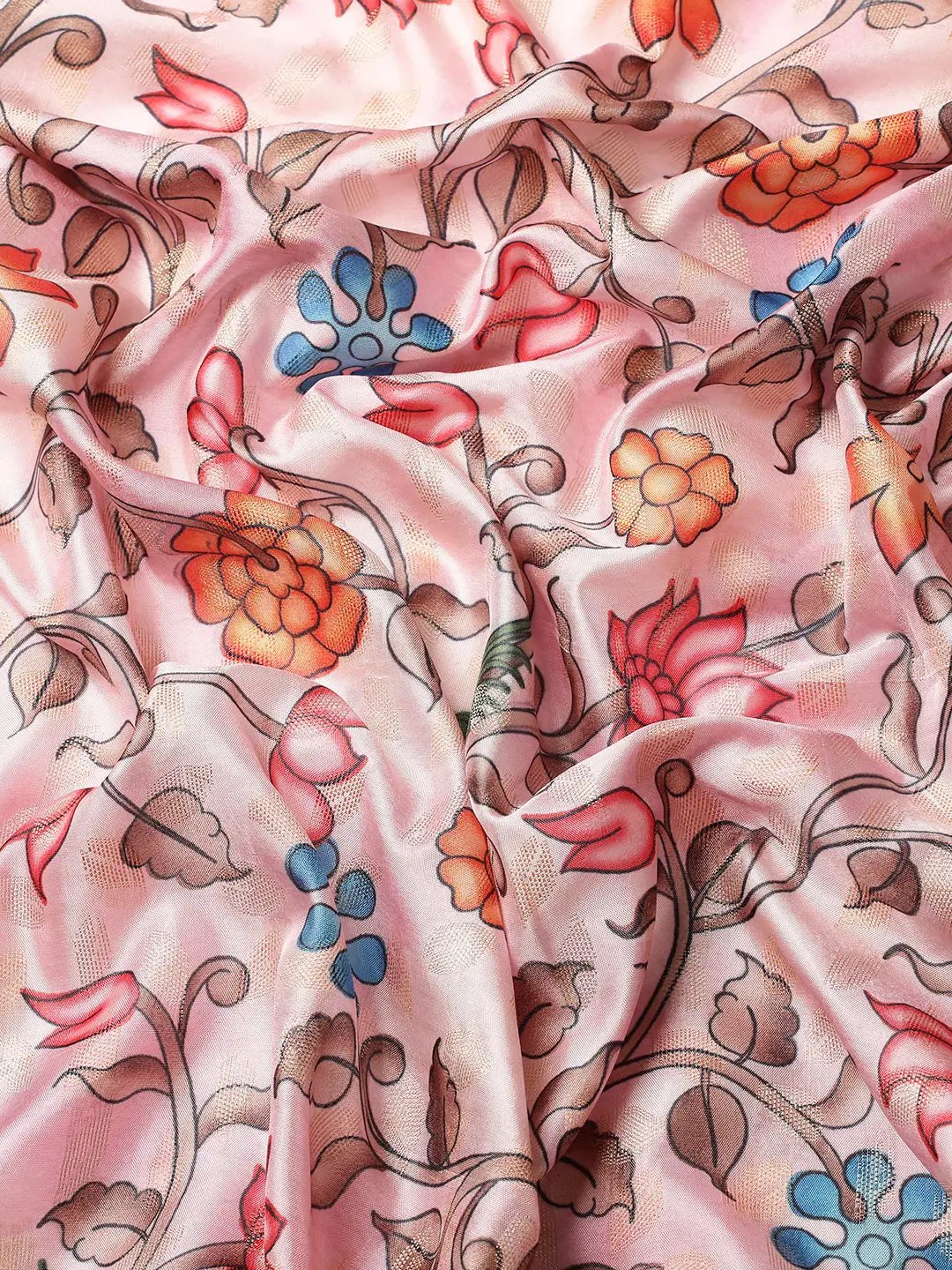 Kalamkari Pattu Banarasi Silk Saree