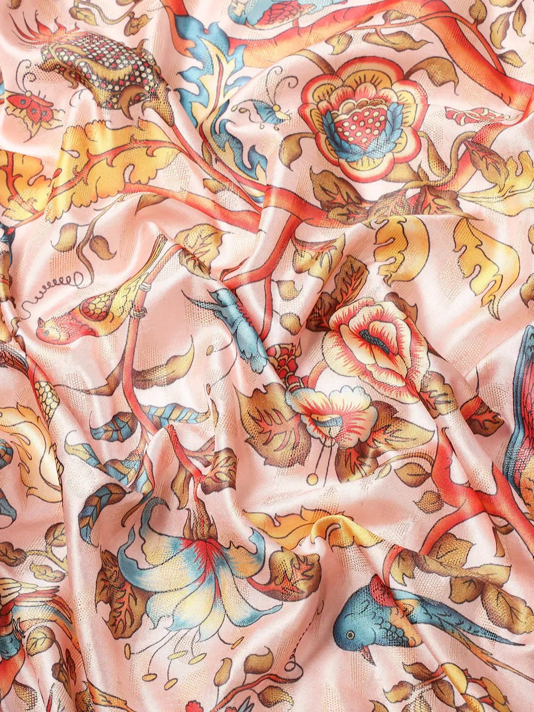 Kalamkari Pattu Banarasi Silk Saree